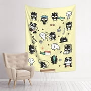Badtz Maru Wall Tapestry Anime Poster For Bedroom Aesthetics Funny Room Decor Flag Wall Hanging For Teen Girls Men Dorm Living Room 29x37in